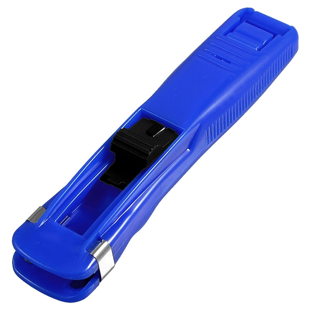 Unique Bargains Blue Plastic Medium Size Paper Clam Clip Stapler