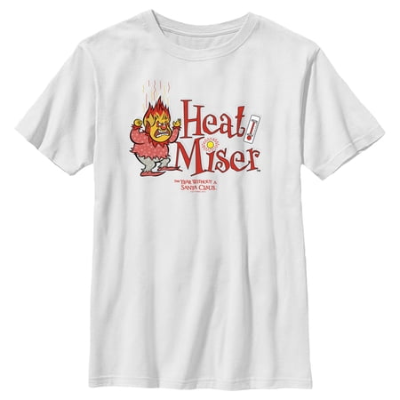 Boy s The Year Without a Santa Claus Heat Miser Graphic Tee White Large