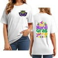 thumbnail image 2 of BOOMILK Mardi Gras Shirts for Women It's Mardi Yall Funny Letter Graphic Tees Round Neck Short Sleeve Loose Top, 2 of 4