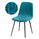 thumbnail image 5 of DEKAXID - Funda de terciopelo de lujo para silla con respaldo corto y arco, con cierre de banda elástica, resistente a las manchas y fácil de limpiar, ideal para comedor, oficina y hogar., 5 of 7