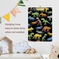 thumbnail image 5 of FMSHPON Bright Neon Rock Dino Clipboard Hardboard Wood Nursing Clip Board and Pull for Standard A4 Letter 13x9 inches, 5 of 5
