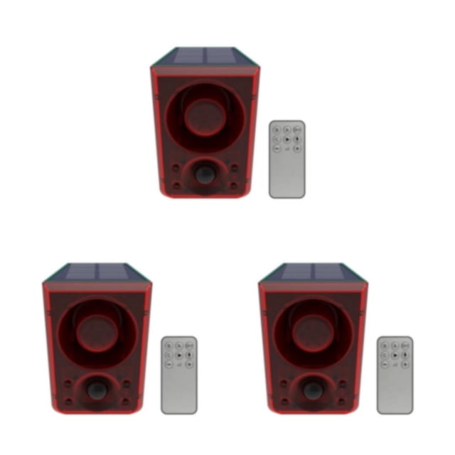 Wosthever ABS altavoz de alta potencia y alarma de sonido y luz repelente de animales Type1 NO1