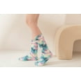 thumbnail image 6 of Gilbin 2 Pair Womens Warm Super Soft Plush Slipper Sock Winter Tie Dye Slipper Fuzzy Socks Crew Socks Casual Home Sleeping Fuzzy Cozy Sock, 6 of 10