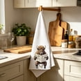 thumbnail image 6 of 2-Pack Funny Bison Bathroom Hand Towels, Cute Animal Themed Absorbent Decor Towel Set, Rustic Farmhouse Kitchen Dish Cloths for Housewarming Gift, 6 of 6