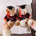 thumbnail image 4 of Juguetes de Peluche de Oso Vestido con Parche de Estilo, Muñeco de Oso Esponjoso y Lindo con Vestido Doctoral, Encantador Regalo de Graduación para Amigos, 4 of 6