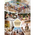 thumbnail image 5 of Colorful Stone Tablecloth Rectangle Table Cloth 60x102 , Waterproof Tablecloth Outdoor Table Cloth, Rainbow Abstract Oil Painting Brushwork Washable Table Cover for Kitchen Dining Party, 5 of 8