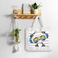 thumbnail image 5 of Rocae Panda with Sun glasses or Plush Underarm Bag White Furry Purse Handbag for Autumn and Winter, 5 of 7