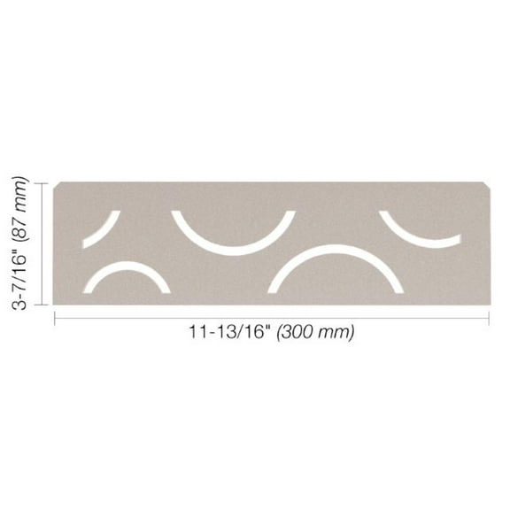 Schluter Rectangular Niche Shelf N Curve Greige