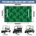 thumbnail image 3 of St. Patrick Pattern Golf Cart Seat Towel Blanket 51"x31" Universal Front Bench Protector Fits Most Golf Cart Models, 3 of 8