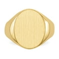 thumbnail image 4 of Finest Gold 10ky 17.5 x 14.0 mm Closed Back Mens Signet Ring - Size 10, 4 of 4