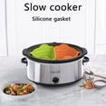 thumbnail image 2 of Foldable Slow Cooker Divider Line Silicone Saucepan Pads Reusable Leakproof Heat resistant Inner Tank Stewer Set, 2 of 4
