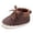 Brown, variant on Gyujnb Boys Girls High Top Crib Shoes, Lace up Flat Sole Comfortable Solid Color Baby Shoes(Toddler),12-18 Months