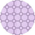 thumbnail image 1 of Ahgly Company Indoor Round Patterned Orchid Purple Area Rugs, 8' Round, 1 of 6