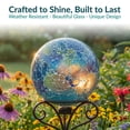 thumbnail image 2 of Sunnydaze Azul Terra 10" Glass Outdoor Gazing Globe (2 Count), 2 of 10