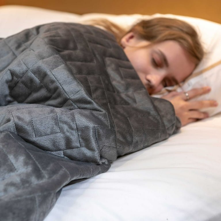 Sutton Home Fashions 15 lb Weighted Blanket with Duvet Cover 48 x72