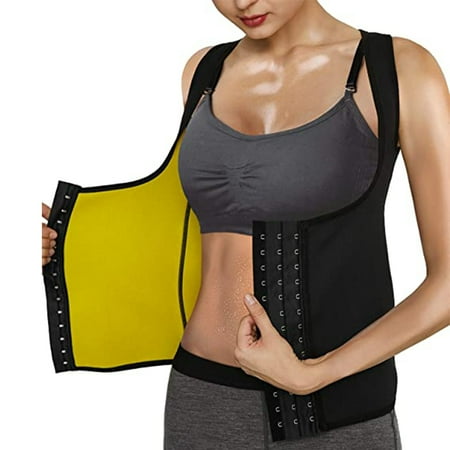 

Womens Shapewear Weight Loss Neoprene Sauna Sweat Waist Trainer Corset Tank Top Vest Sport Workout Slimming Body Shaper