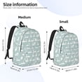 thumbnail image 3 of Lsque White Swan Pattern Canvas Daypack, Durable Backpack, High-quality Versatile Backpack,Vintage Compact Backpack-Medium, 3 of 6