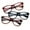 Black, Brown, Tortoise, variant on 3 Pack Oversize Big Frame Reading Glasses Style Comfortable Stylish Simple Reading Glasses, Black, Brown, Tortoise +1.75