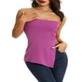 thumbnail image 3 of Été Décolleté Bandeau Tube Tops Casual Femmes Sans Manches Dos Bustier Tops Rue Parti Club, 3 of 7