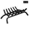 thumbnail image 1 of Gymax 24'' Iron Fireplace Log Grate 3/4'' Heavy Duty Steel Firewood Burning Rack, 1 of 10