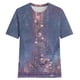 thumbnail image 4 of Fiudx Ofertas Flash Del Día Solo En Línea Top Casual de Manga Corta con Cuello Redondo y Estampado Retro para Mujer, 4 of 4
