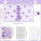 thumbnail image 2 of 2 juegos de mini fundas transparentes YONGSHENG con papel interior cuaderno de 3 anillos margaritas PVC, 2 of 5