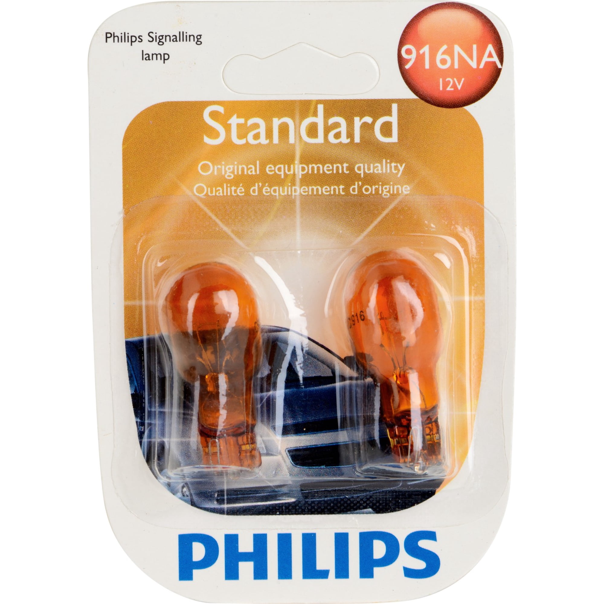 Philips Standard Miniature 916NA, Pack of 2