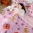 thumbnail image 4 of Castle Fairy Children Santa Claus 7-Piece Twin Bedding Sets,Gingerbread Man Bedding Comforter Set,Merry Christmas Breathable Sheet Sets,Ultra Soft Home Decor, 4 of 8