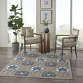 thumbnail image 3 of Nourison Aloha Indoor/Outdoor Grey/Blue 6' x 9' Area Rug, (6x9), 3 of 10