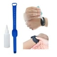 thumbnail image 2 of Portable Silicone Hand Sanitizer Wristband Dispenser 20ml Capacity With Refillable Beak Bottle For Travel Work And Healthcare Adjustable Wearable Sanitizer Bracelet For Adults And Children, 2 of 5