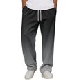 thumbnail image 3 of Men Loose Fit Gradient Jogger Pants Elastic Drawstring Waist Wide Leg Casual Sweatpants Breathable Outdoor Pants With Side Pockets M, 3 of 8