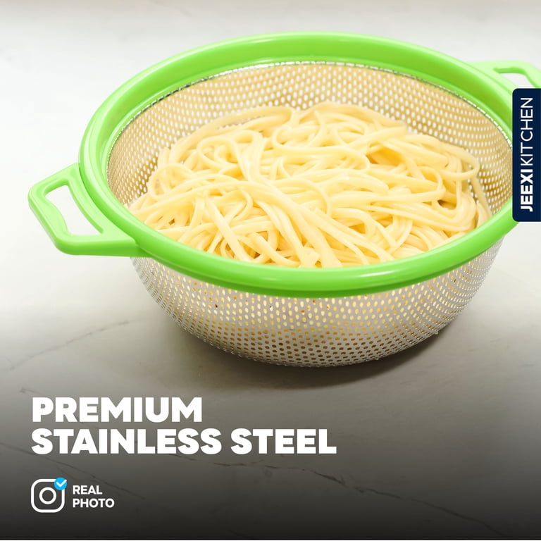 JEEXI Stainless Steel Colander with Handles photo 7