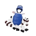 thumbnail image 1 of 7x equipo de entrenamiento de Karate, casco de boxeo para adultos y niños, almohadilla para el pecho de Taekwondo, protectores de brazos y piernas, Azul XS, 1 of 8