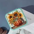 thumbnail image 4 of Autua Sunflowers Jewelry Box for Necklaces, Rings, Earrings - Travel Essential and Bridesmaid Gift Green, 4 of 5