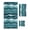 turquoise, variant on Abstract Turquoise Moire Towel Set of 3, Soft Microfiber Bath Towels, Hand Towel, Washcloths, Gradient Coastal Ocean Geometric Quick-Dry Absorbent Towels for Bathroom Kitchen Hotel Beach Gym Spa