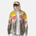 thumbnail image 2 of Balery Floral Sunglasses Cat Art Sudadera ligera de manga larga con capucha y protección solar UPF 50+ para hombre y mujer, ideal para pesca y running-X-Large, 2 of 7