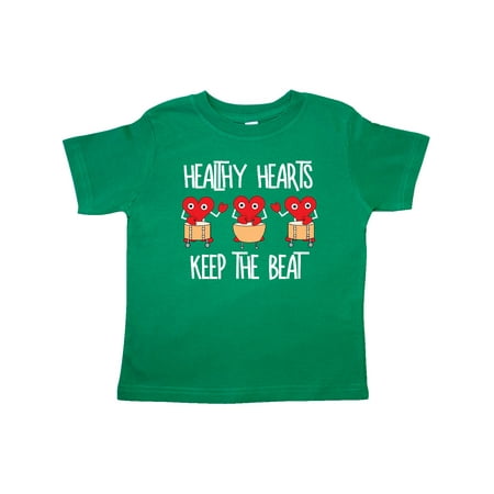 

Inktastic Healthy Hearts White Text Gift Toddler Boy or Toddler Girl T-Shirt