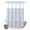 Blue, variant on No Hook Shower Curtain, Dark Green Botanical Shower Curtains for Bathroom with See Through Top Window, Pastoral Elegant Spring Floral Waterproof & Washable Bath Curtain Stand Up Stall 36"x72"