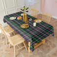 Green Tablecloth Pattern Green and Purple Checkered Pattern Waterproof Tablecloth, Rectangular ...