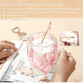 thumbnail image 3 of Gifts for Women Dried Flowers Double Wall Glass Coffee Mugs Cute Glass Tea Cups with Handles Autumn Mug Christmas Birthday Gifts for Best Friend Teacher Mum Gift New Home Gift Ideas Home Decor, 3 of 9