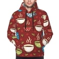 thumbnail image 4 of Bingfone Coffee Cups Men'S Drawstring Hoodie Long Sleeve Pocket Sweatshirts-3x-Large, 4 of 9