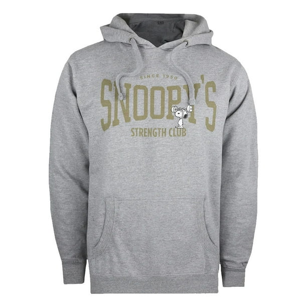 Peanuts Mens Strength Club Snoopy Hoodie Walmart.ca