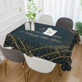 thumbnail image 4 of SKYSONIC 60"x60" Square Tablecloth with 2021 Merry Christmas and Happy New Year Prints, Anti-Wrinkle and Smooth Table Cloth for Kitchen/Home/Dinning Wedding Decoration, 4 of 7