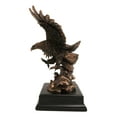 thumbnail image 2 of American Bald Eagle Swooping Towards Water Bronze Electroplated Resin Figurine, 2 of 9