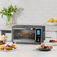 thumbnail image 2 of 4-Slice Digital Toaster Oven Air Fryer with 11 Cooking Functions, 1000W, Dishwasher-Safe Parts, Stainless Steel Gray, 2 of 5