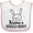White and Pink, variant on Inktastic Nana Bunny Grandchild Boys or Girls Baby Bib