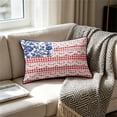 thumbnail image 4 of Miwamany 4th of July Pillows , Independence Day Throw Pillows Outdoor Memorial Day American Flag Stars Patriotic Decorative Cushion for Bed Couch Sofa Home Decor 9x15 in, 4 of 9