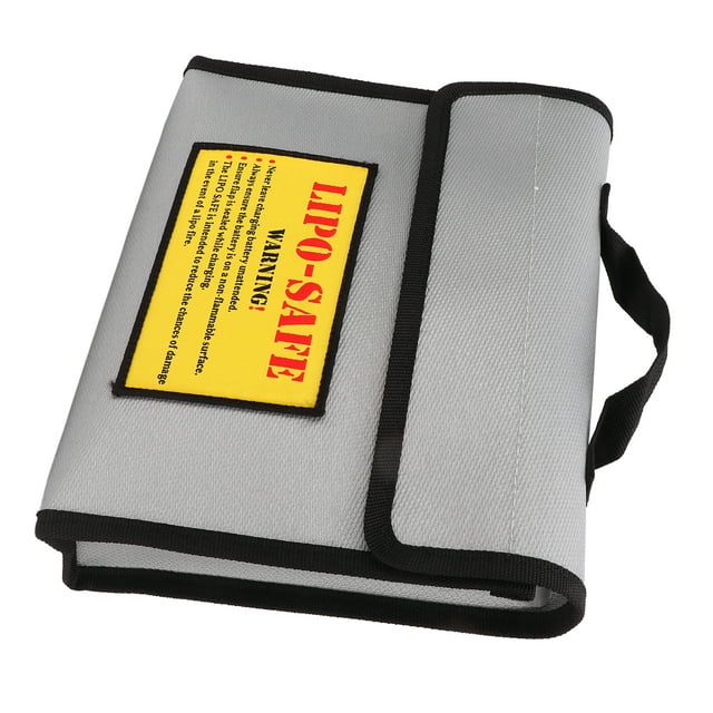 Battery Explosion Proof Bag, 24.4cm Length Fireproof Safe Lithium Battery Protective Bag For Outdoor