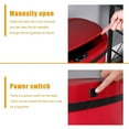 thumbnail image 6 of BestOffice 13 Gallon Stainless Steel Touchless Kitchen Trash Can with Motion Sensor for Indoor Use(Red), 6 of 7