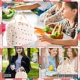 thumbnail image 4 of Lunch Bags for Women Insulated Reusable, Beige Strawberry Corduroy Lunch Box for Women - Leakproof Boite a Lunch Femme for Work/School/Picnic, Thermal Cooler Bag with Front Pocket, 4 of 7